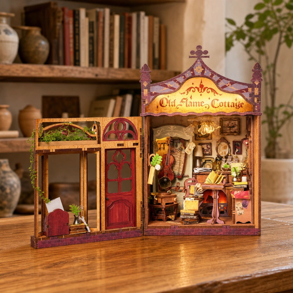 Old Flame Cottage - House miniature DIY