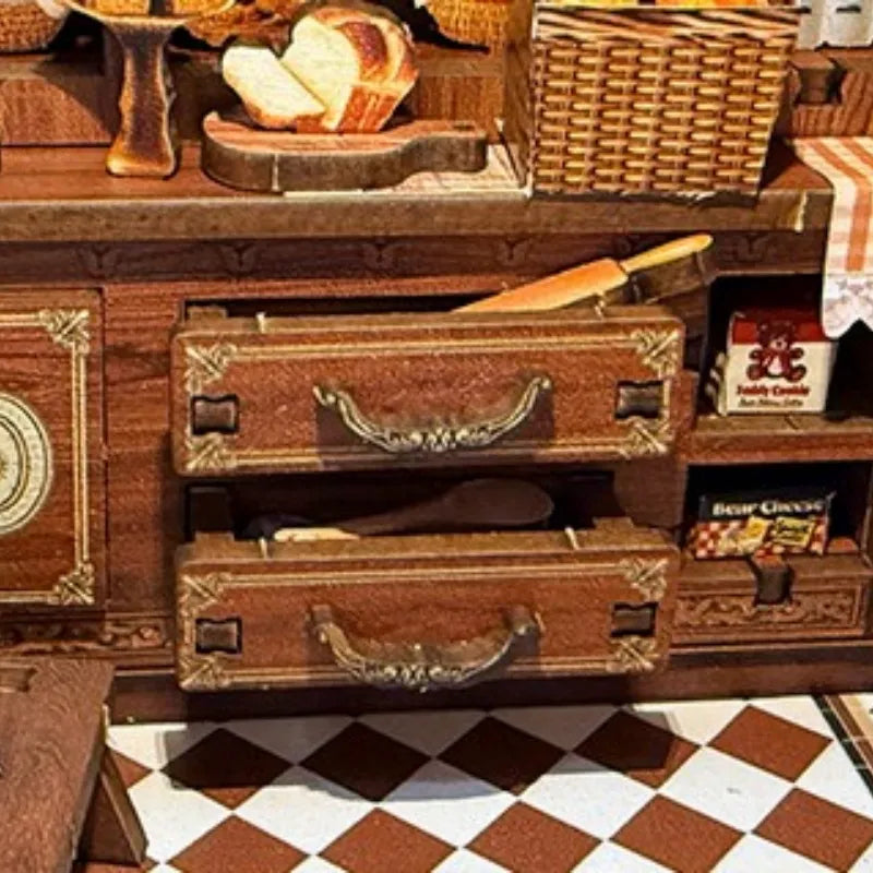 Bear Bakery - Book Nook en miniatura