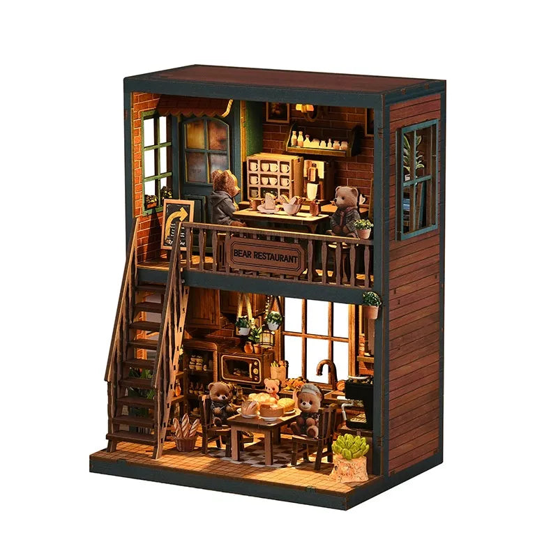 Bear Restaurant - Book Nook en miniatura