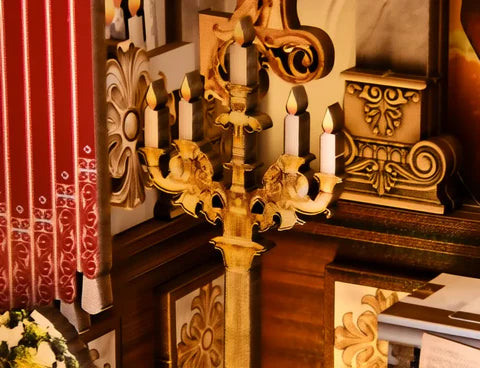 Candelabro dorado