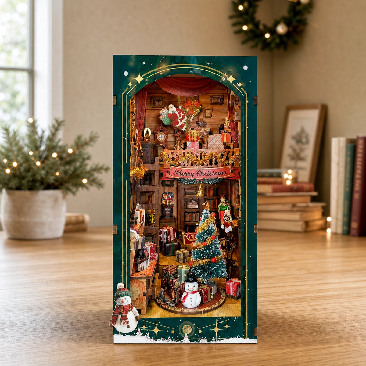 Christmas Jingle Cabin - DIY Book Nook