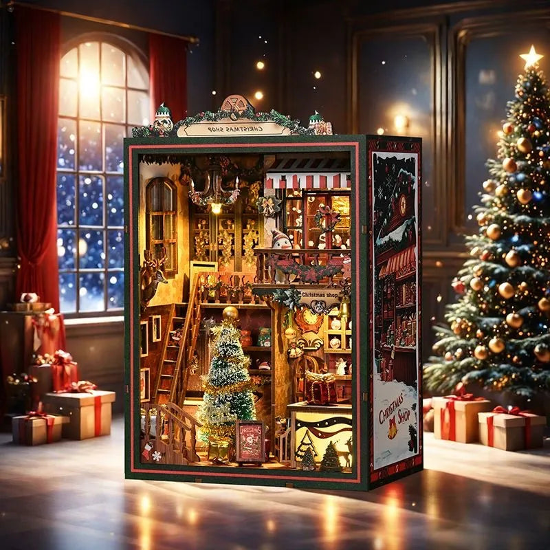 Christmas Shop - DIY Book Nook