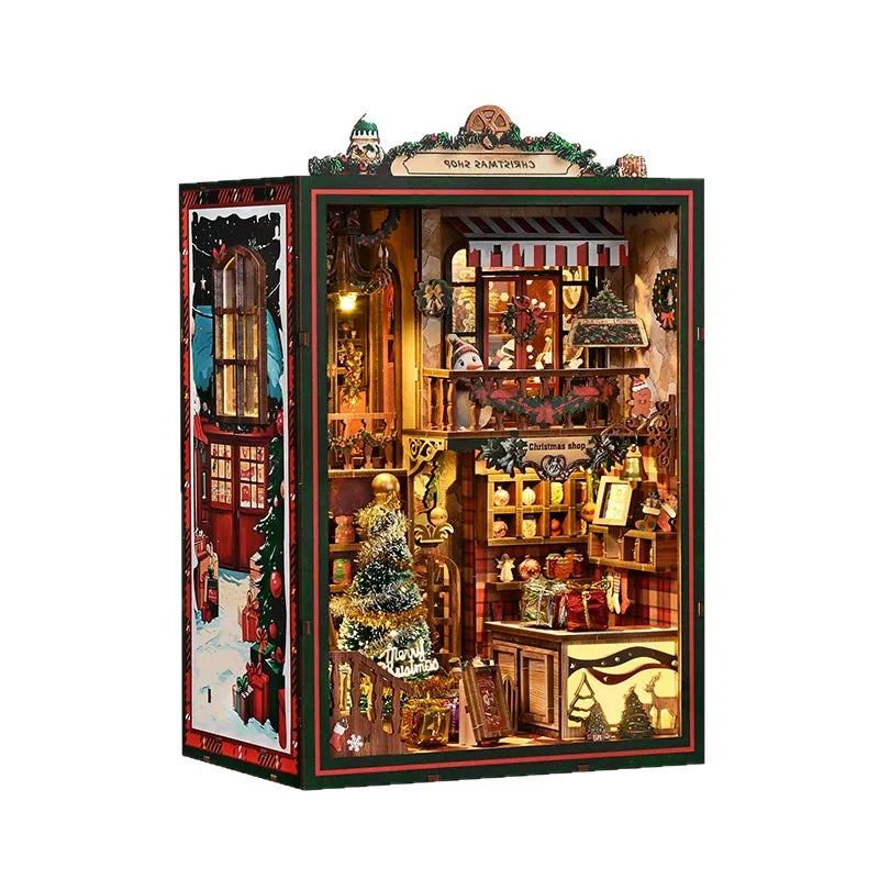 Christmas Shop - DIY Book Nook