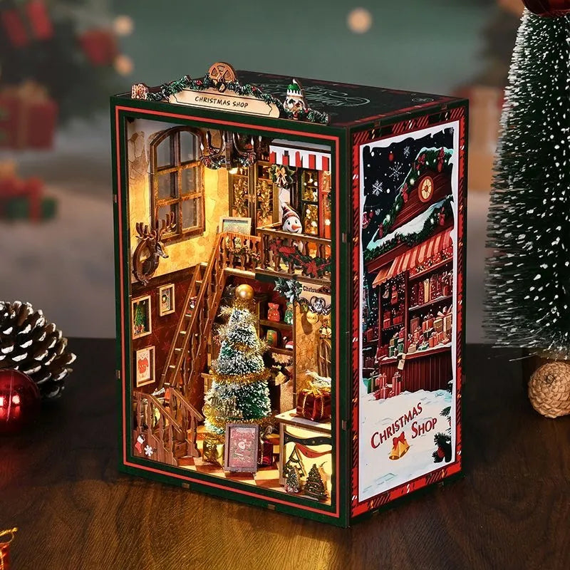 Christmas Shop - DIY Book Nook