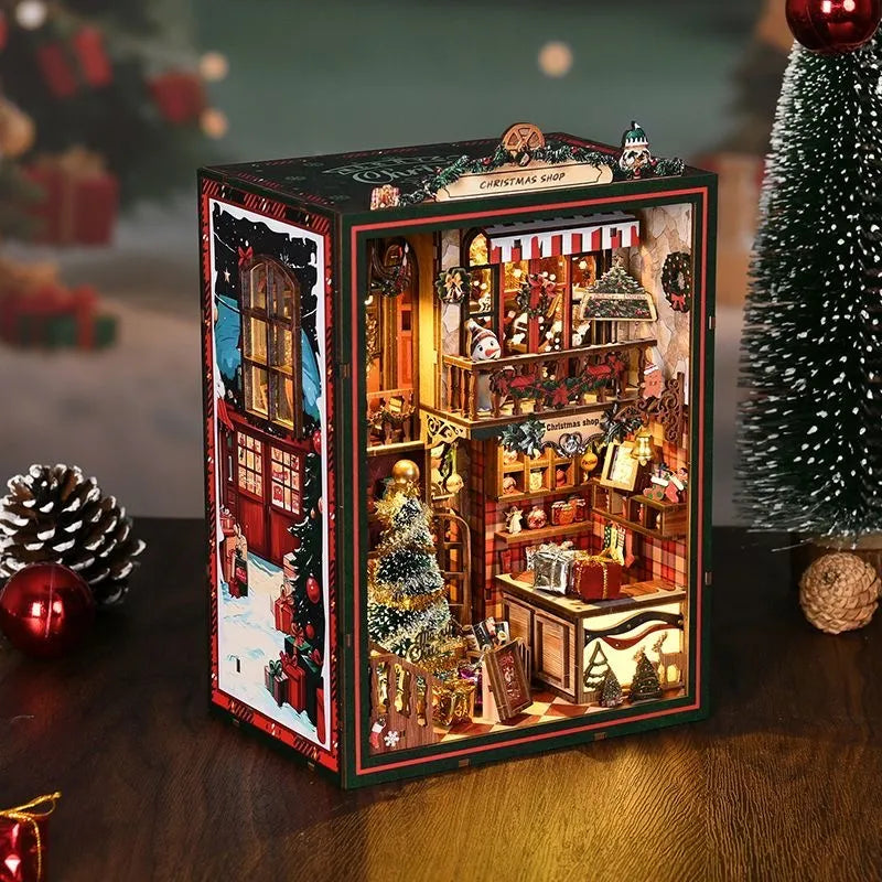 Christmas Shop - DIY Book Nook