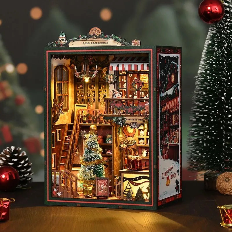Christmas Shop - DIY Book Nook