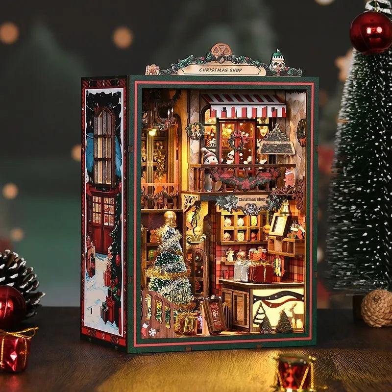 Christmas Shop - DIY Book Nook