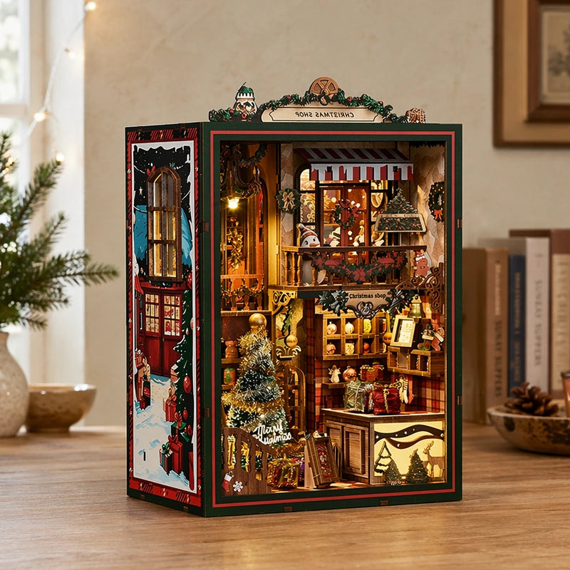 Christmas Shop - DIY Book Nook