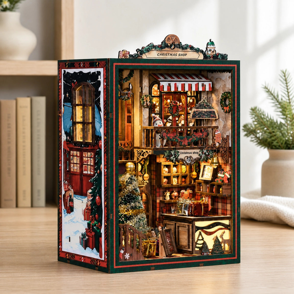 Christmas Shop - DIY Book Nook