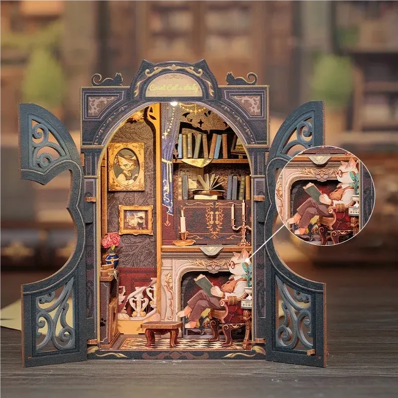 Count Cat's Study - Book Nook Kit