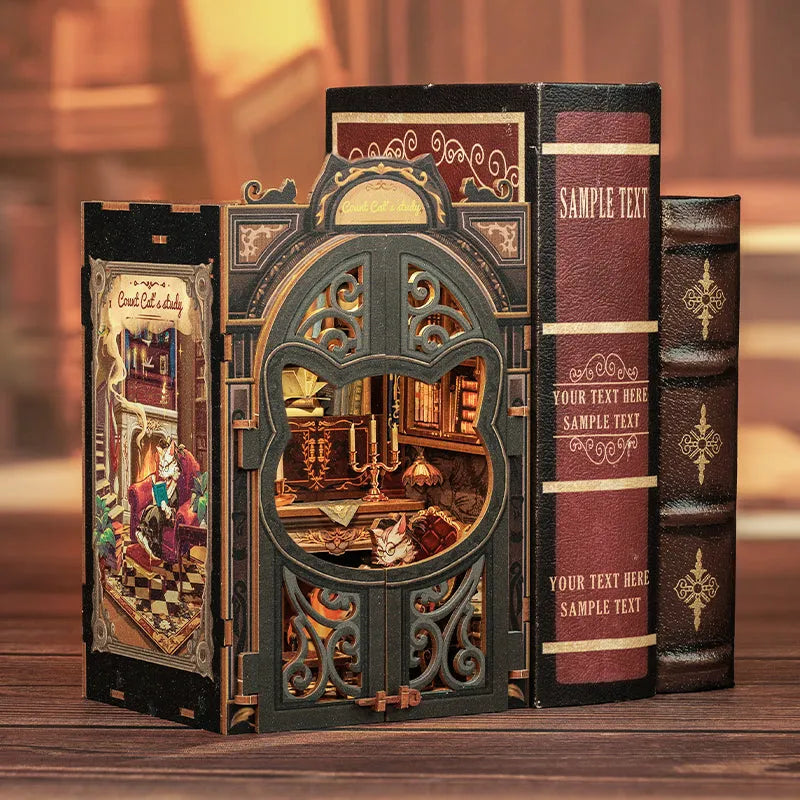 Count Cat's Study - Book Nook Kit