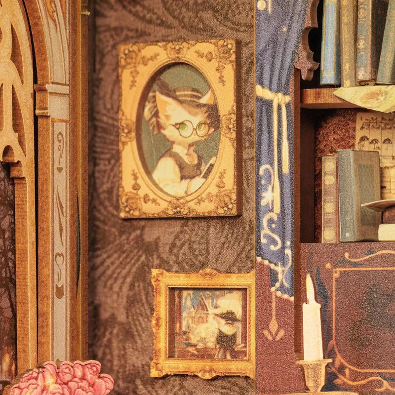 Count Cat's Study - Book Nook Kit