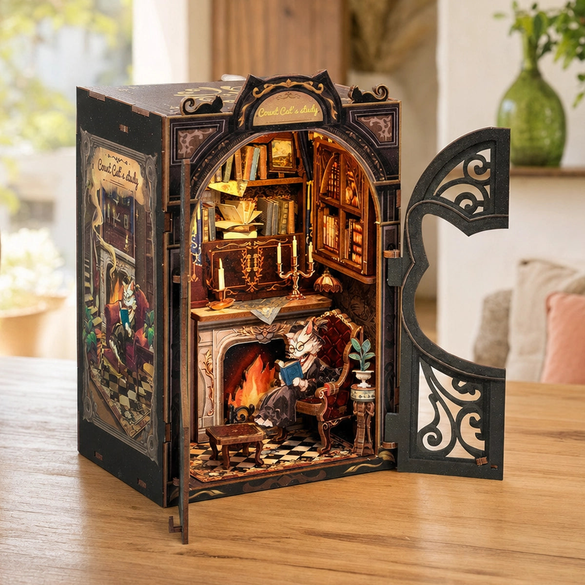 Count Cat's Study - Book Nook Kit