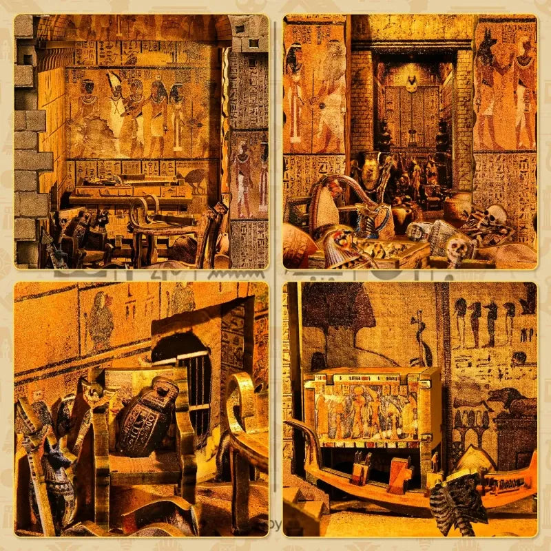 Egyptian Pharaoh's Tomb - Maquetas Book Nook