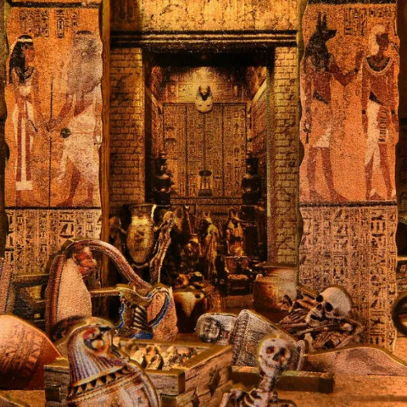 Egyptian Pharaoh's Tomb - Maquetas Book Nook
