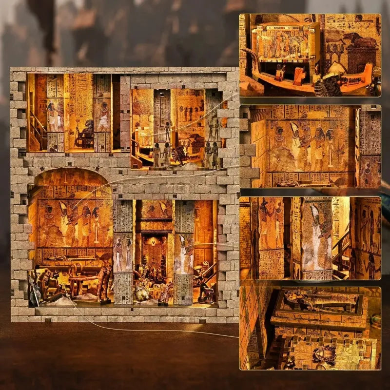 Egyptian Pharaoh's Tomb - Maquetas Book Nook