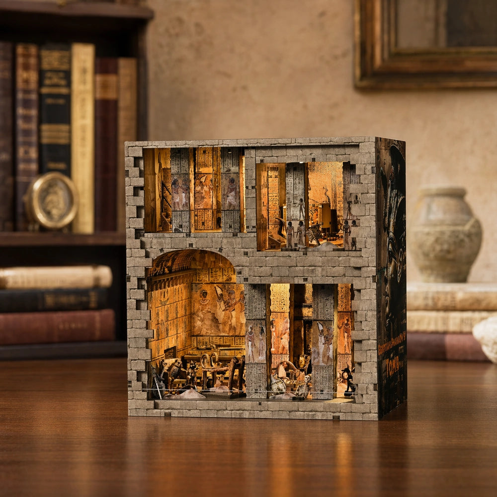 Egyptian Pharaoh's Tomb - Maquetas Book Nook