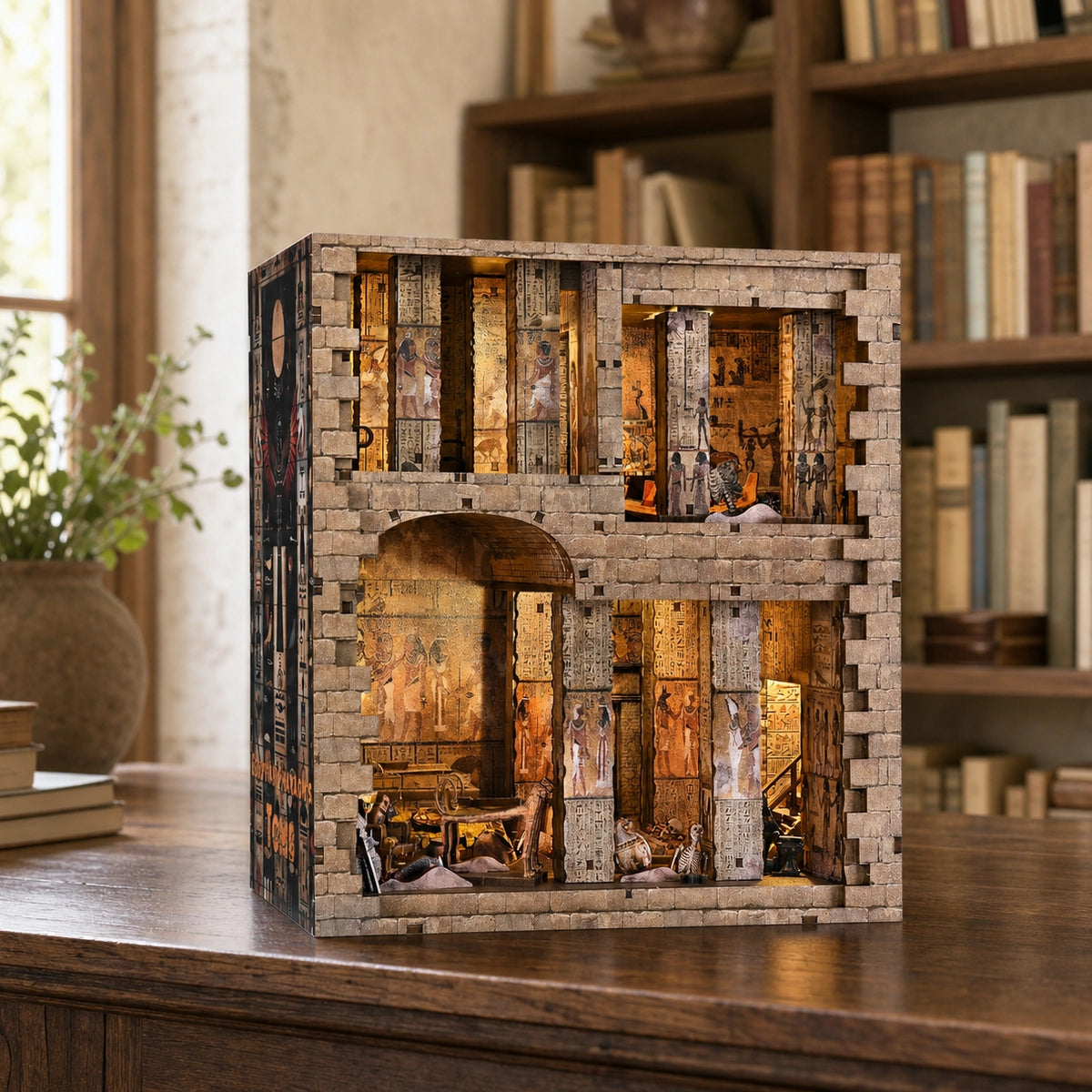 Egyptian Pharaoh's Tomb - Maquetas Book Nook