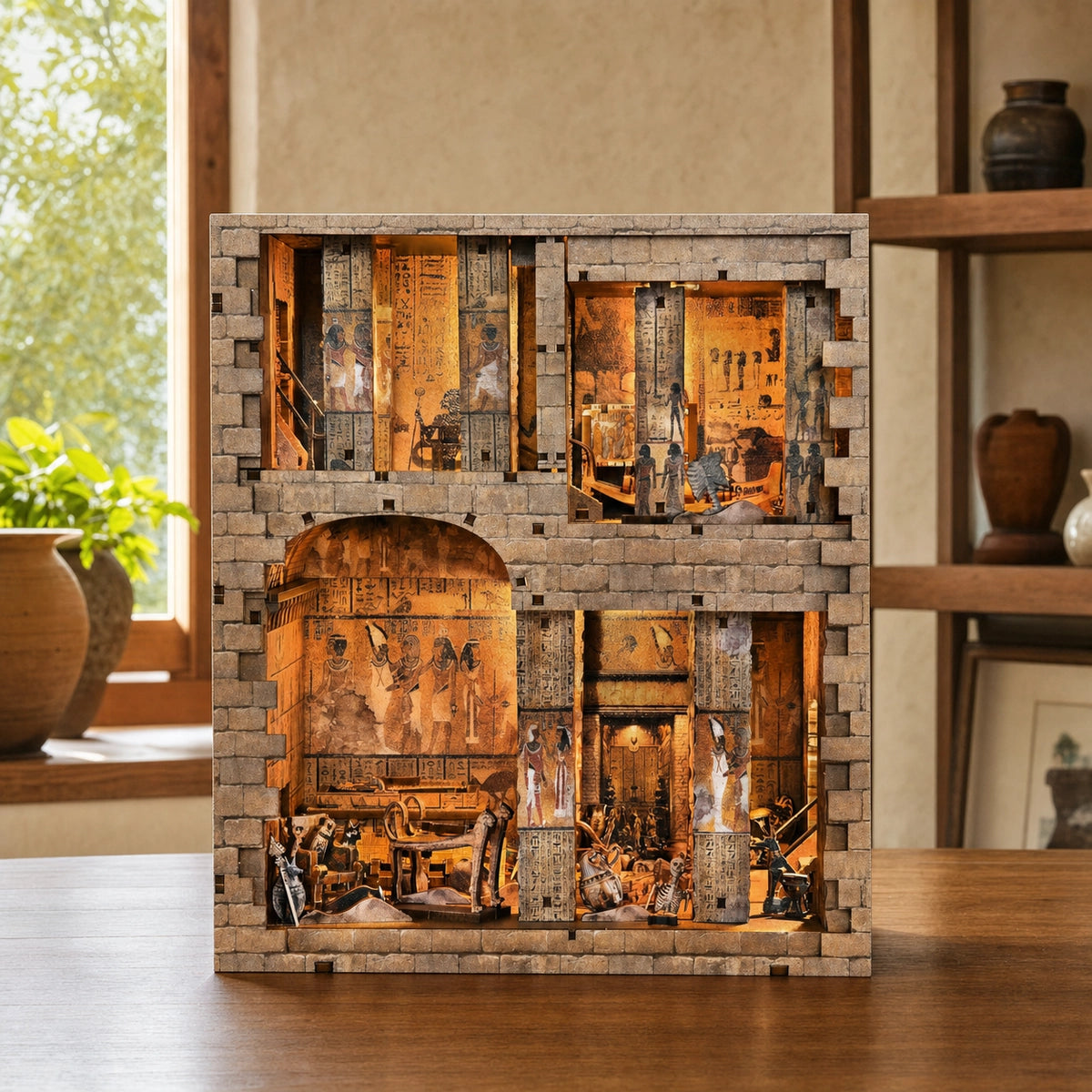 Egyptian Pharaoh's Tomb - Maquetas Book Nook