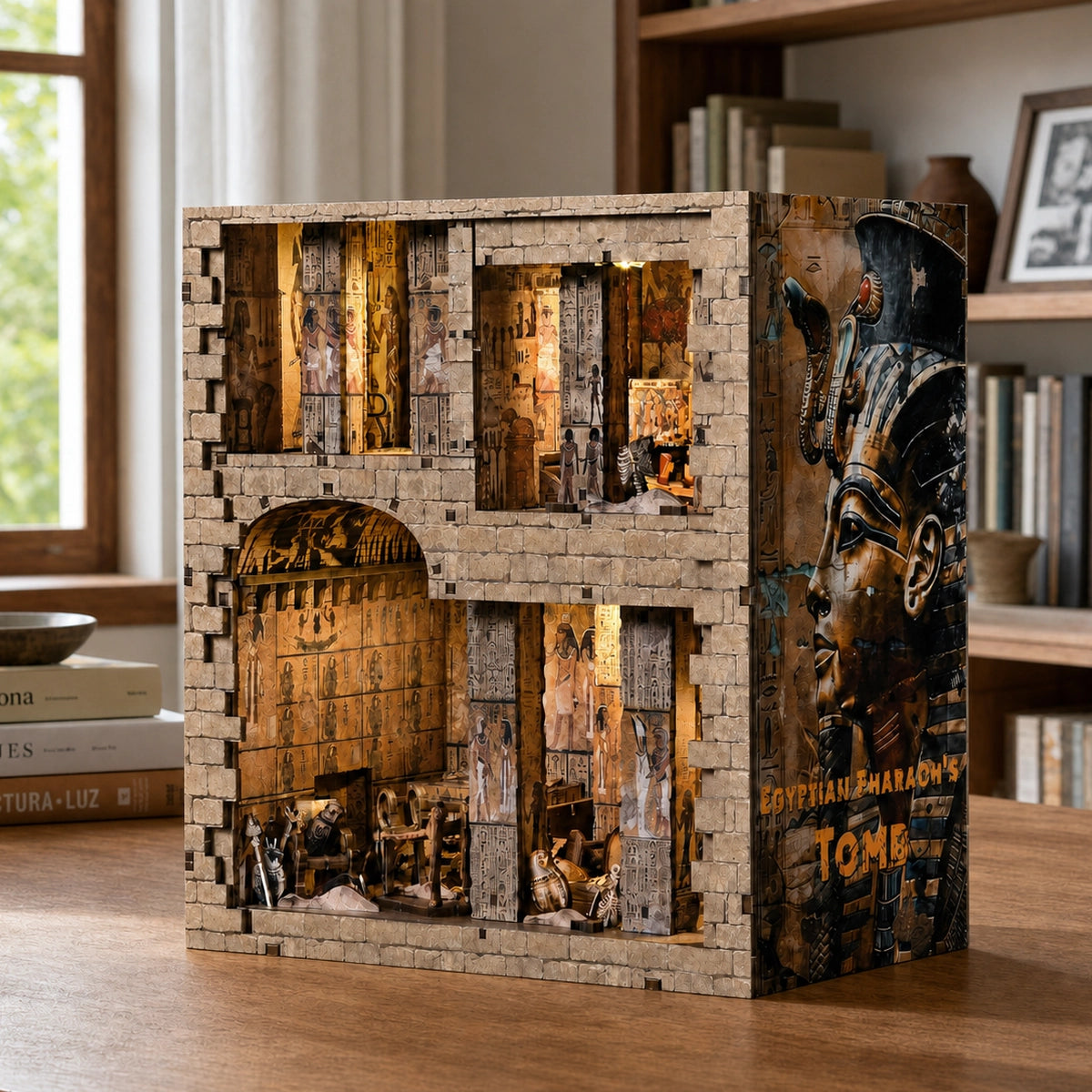 Egyptian Pharaoh's Tomb - Maquetas Book Nook