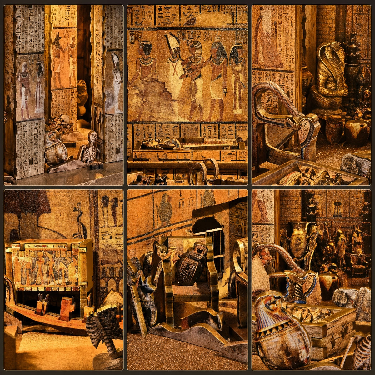 Egyptian Pharaoh's Tomb - Maquetas Book Nook