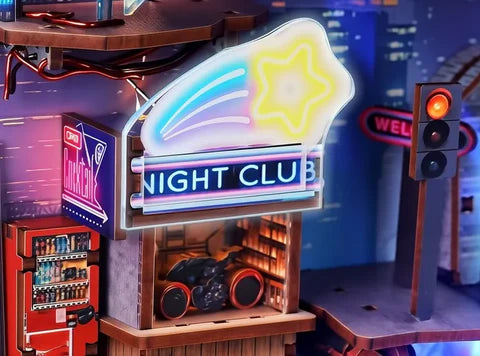 Letrero luminoso de club