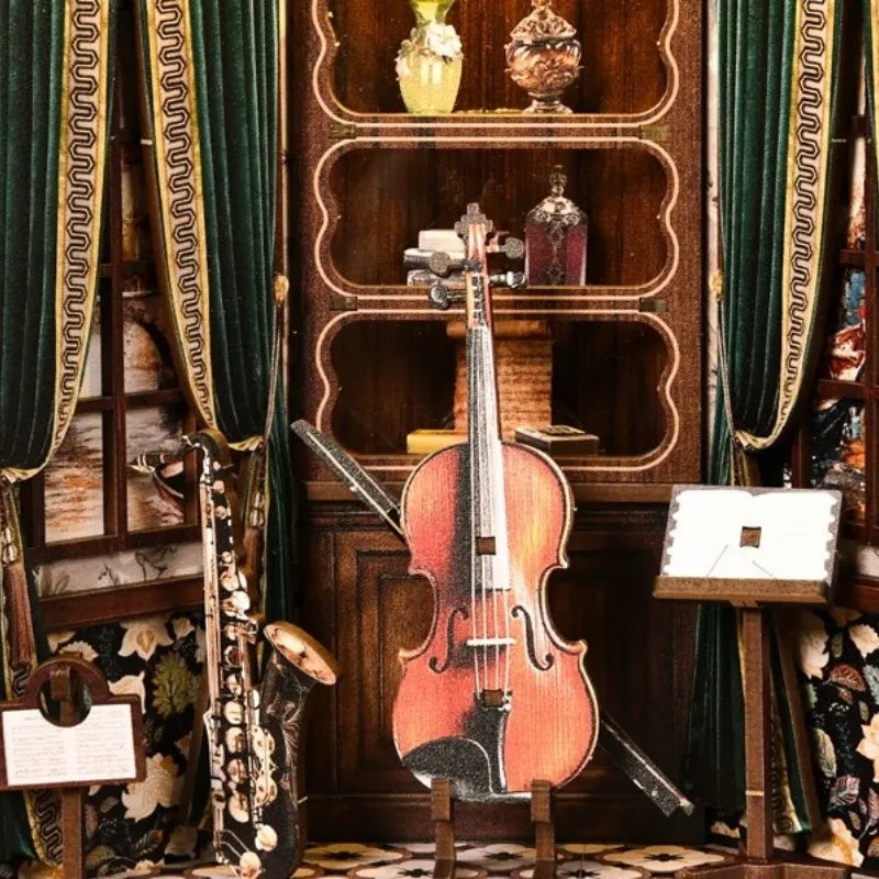 European Melody Box - Book Nook en miniatura