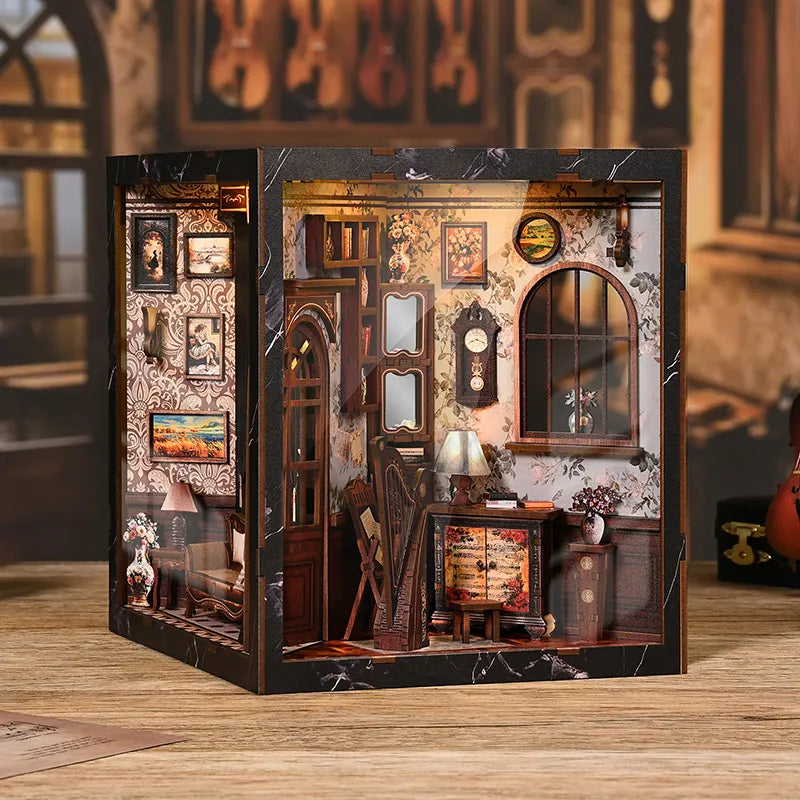 European Melody Box - Book Nook en miniatura