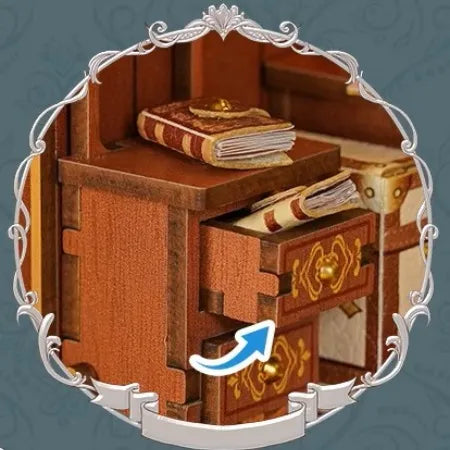 Cajón oculto con libros