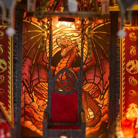 Brasero de cristal rojo