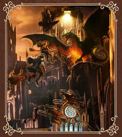 Dragón sobre las torres
