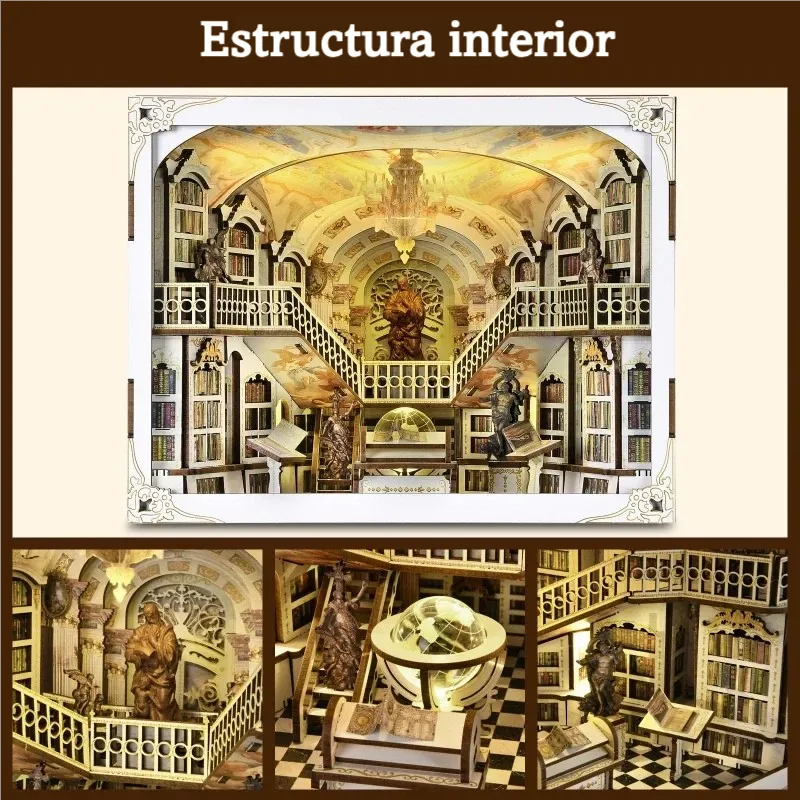 Library of Gods Max - Book Nook en miniatura