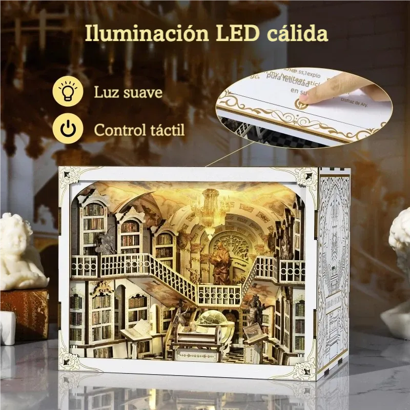 Library of Gods Max - Book Nook en miniatura