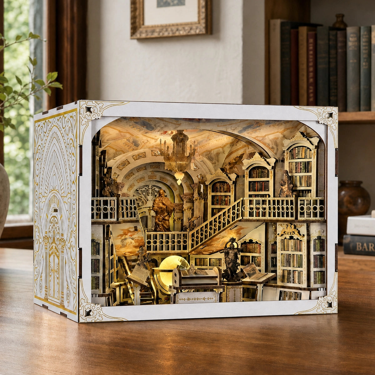 Library of Gods Max - Book Nook en miniatura