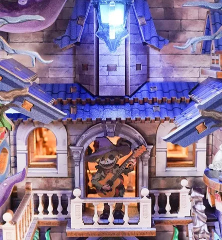 Escenario sobre el castillo