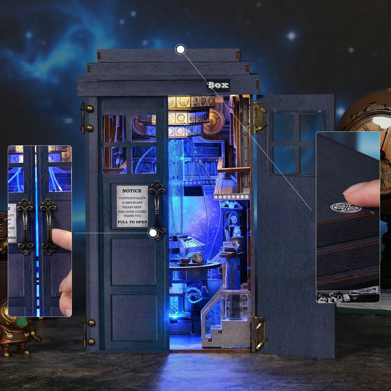 Mysterious Blue Box - Book Nook