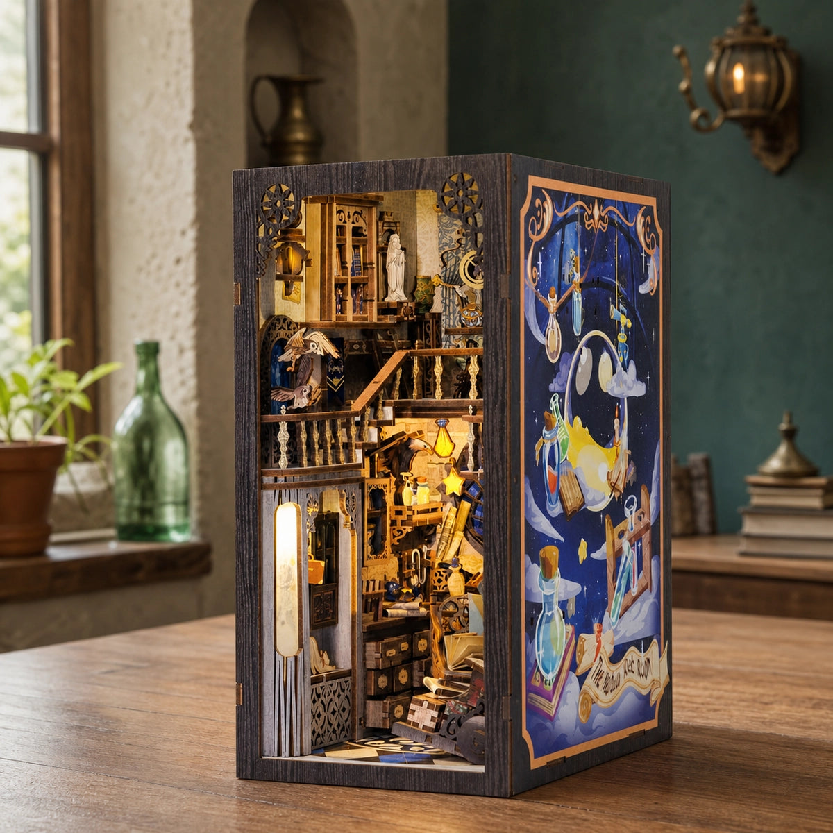 Nebula Common Room - Book Nook en miniatura
