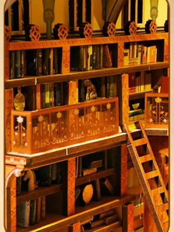 Estatua sobre un libro abierto
