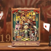 Puppet’s Adventure - Book Nook en miniatura