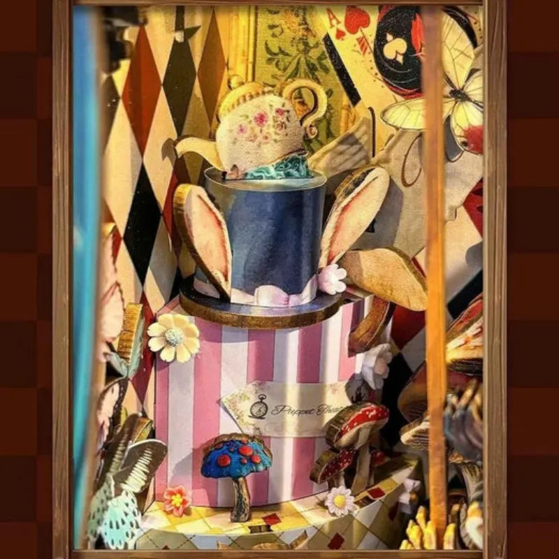 Puppet’s Adventure - Book Nook en miniatura