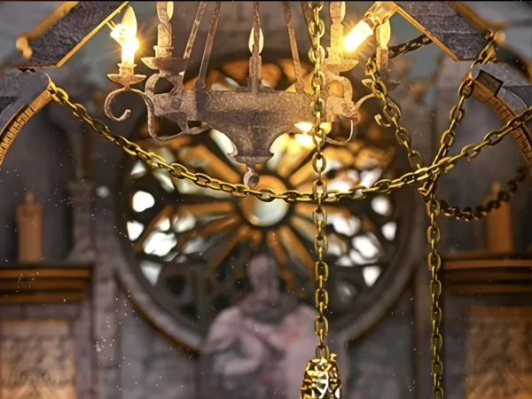 Candelabro de cadenas