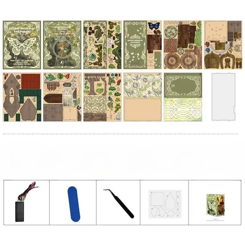 Secret World Of The Forest - Maquetas Book Nook