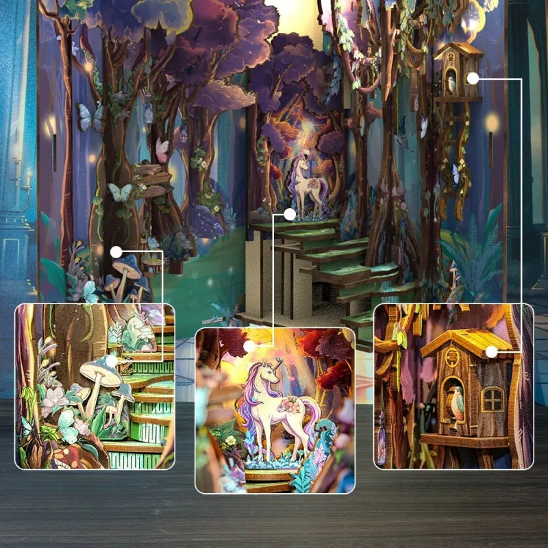 The Grace of The Forest - Book Nook en miniatura