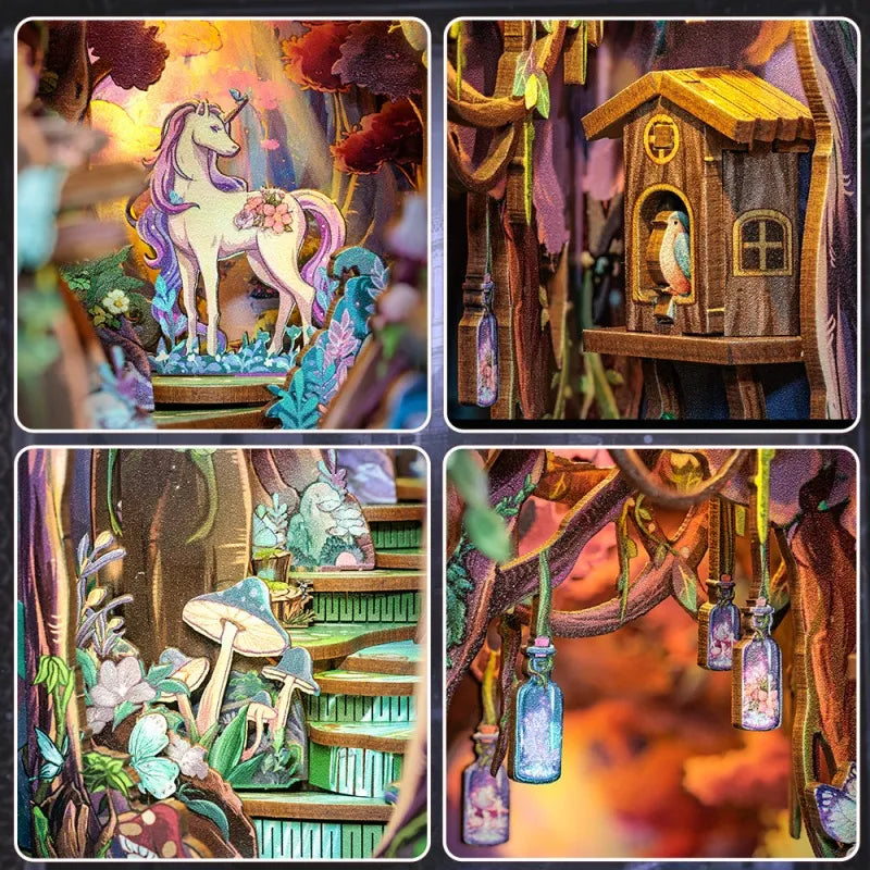 The Grace of The Forest - Book Nook en miniatura