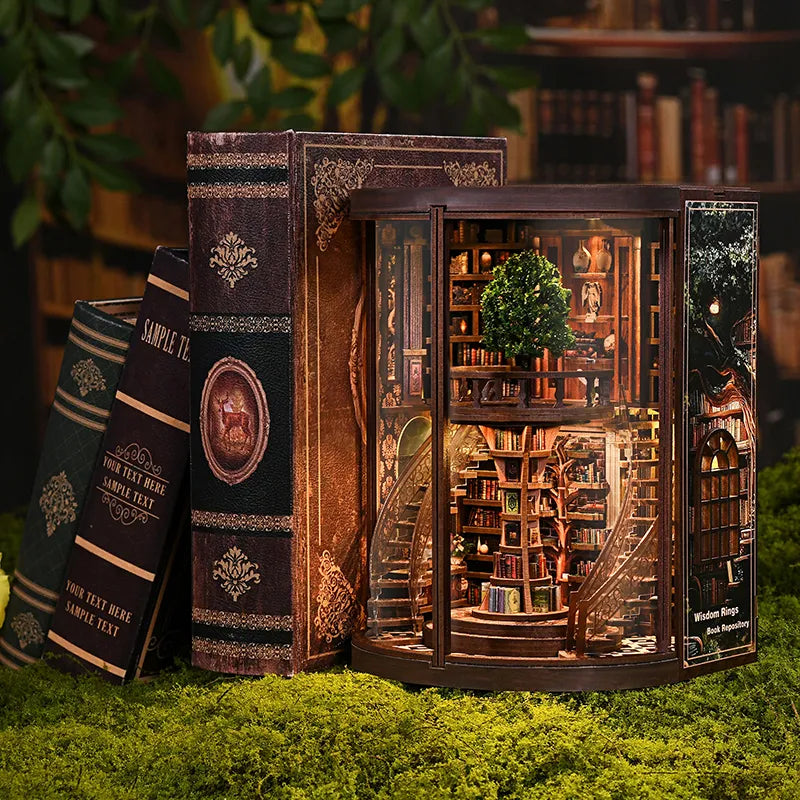 Wisdom Rings Book Repository - Book Nook en miniatura