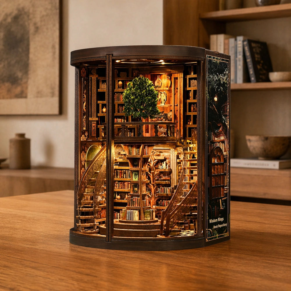 Wisdom Rings Book Repository - Book Nook en miniatura