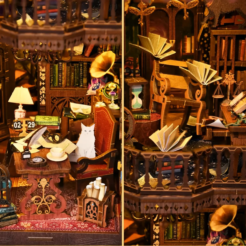 Wonder Library - Book Nook en miniatura