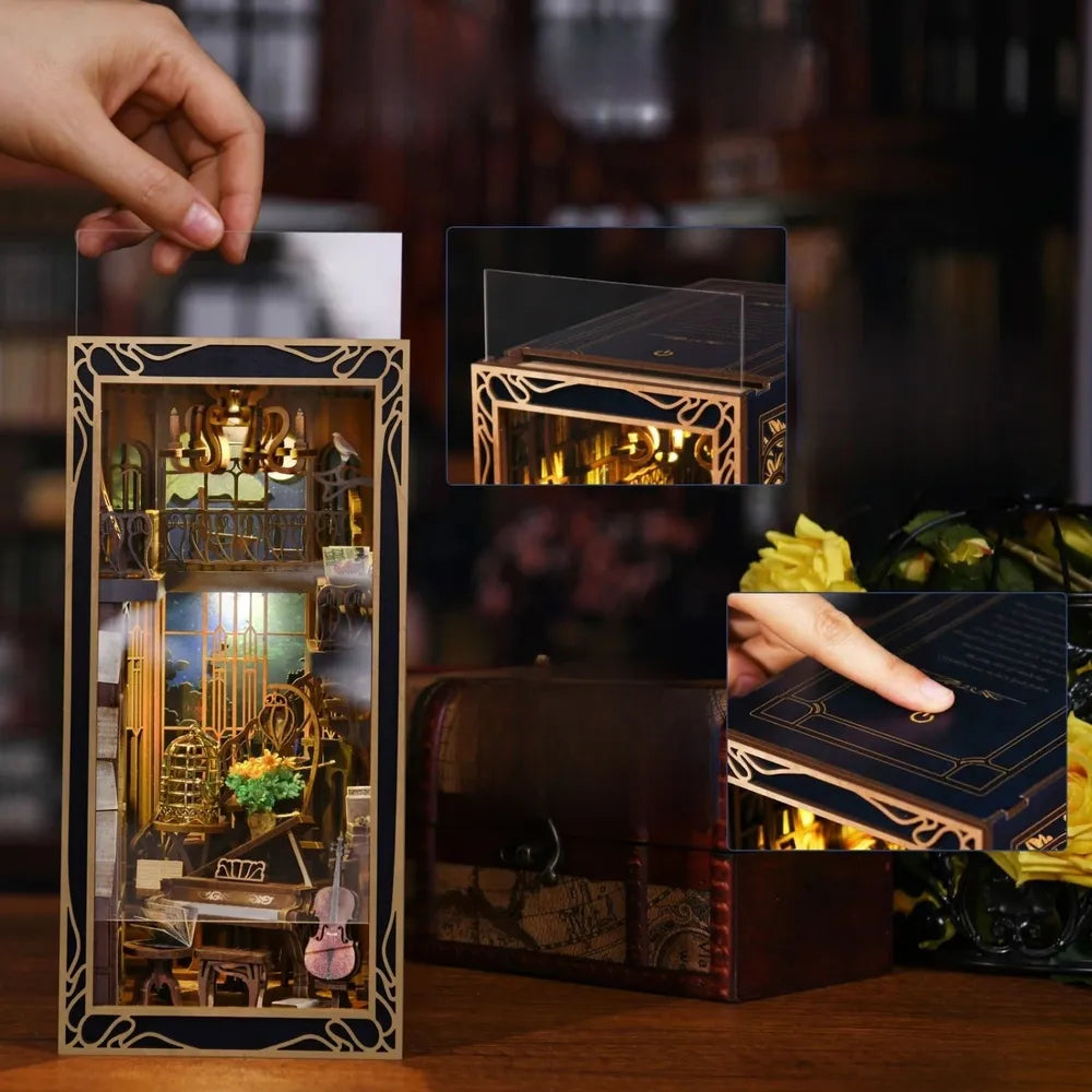 Pianist with Nightingale - Kit Book Nook