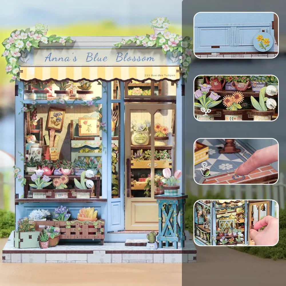Anna's Blue Blossom - Casa en miniatura