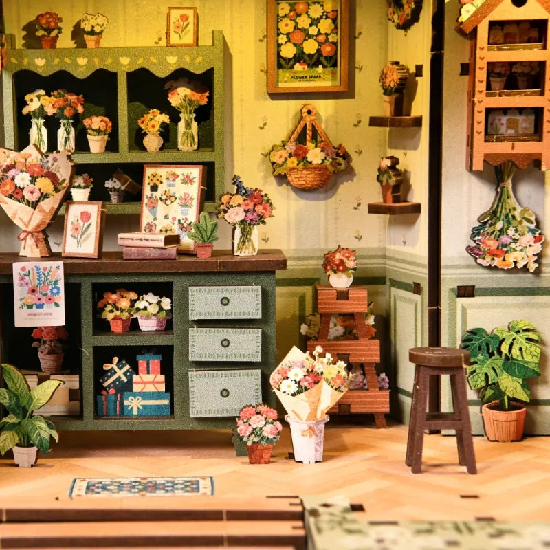 Aura Verde Flower Room - DIY mini house
